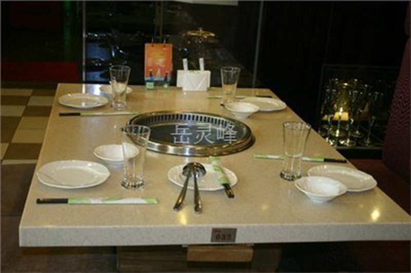 佛山岳灵峰教您如何搭配和摆放快餐厅无烟火锅桌？（www.sms025.com)